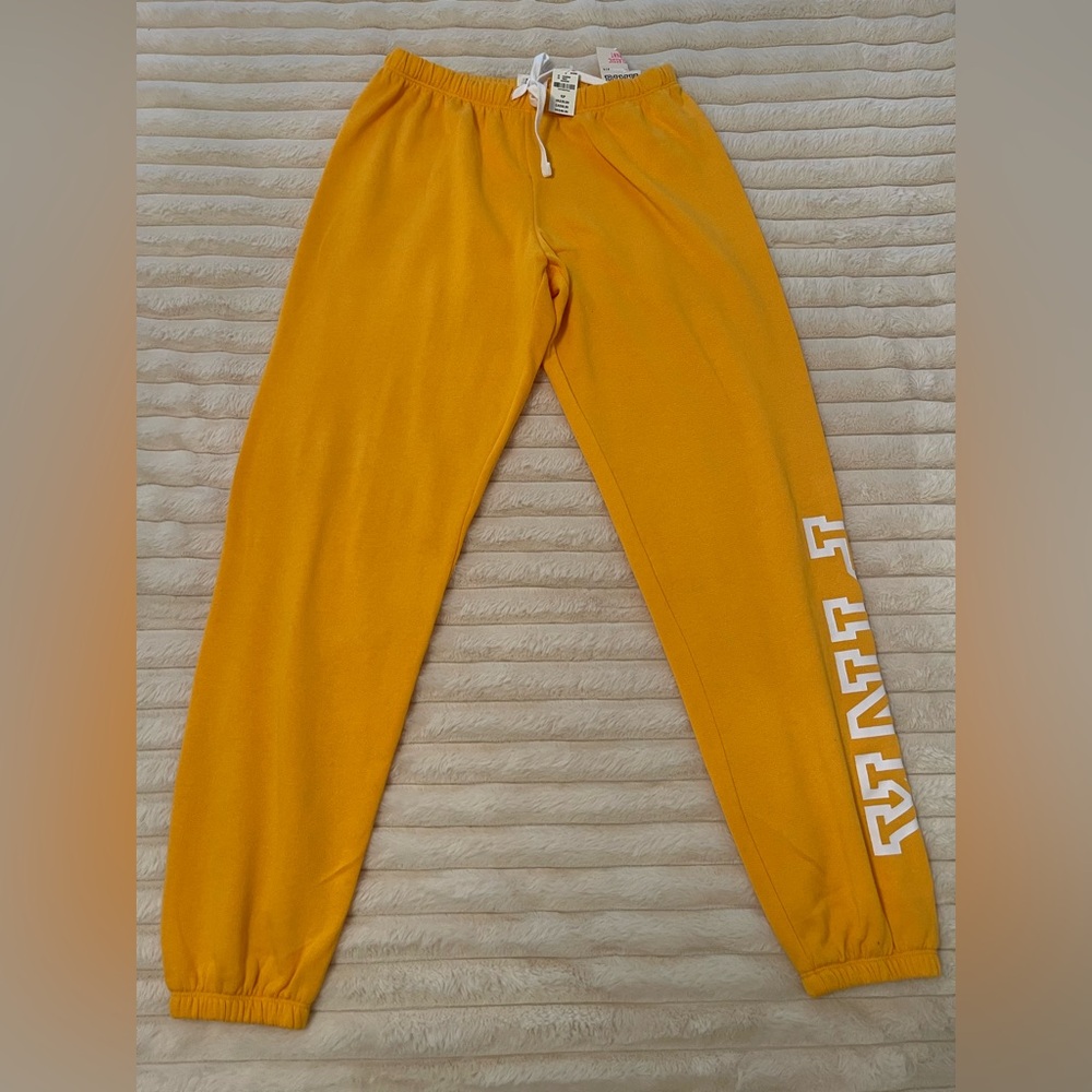 PINK Victoria's Secret Yellow Joggers